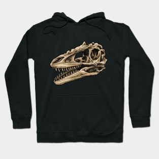 Dinosaur Skull Alioramus Sticker Hoodie